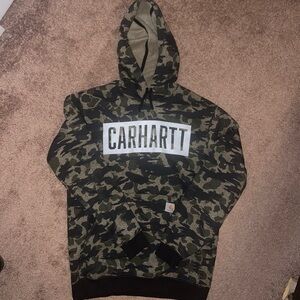 Camo Carhartt Loose Fit Hoodie